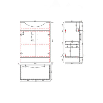 Glossy White Freestanding Bathroom Vanity Unit with Basin Secondary image
