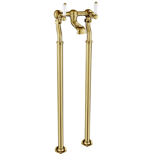 Traditional Freestanding Bath Tap - Antique Brass Finish 1200