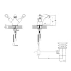 Gold Mono Bidet Mixer Tap 