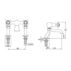 bath filler tap solid brass