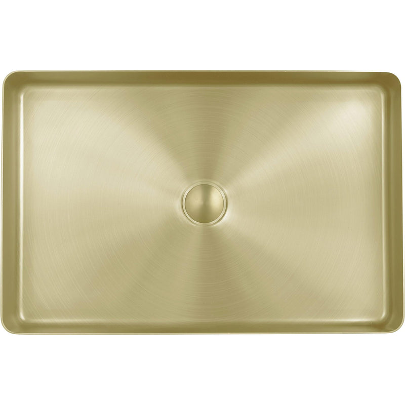 gold countertop basin made of stainless steel