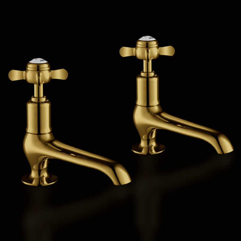 Chester Pinch Long Nose Gold Basin Taps