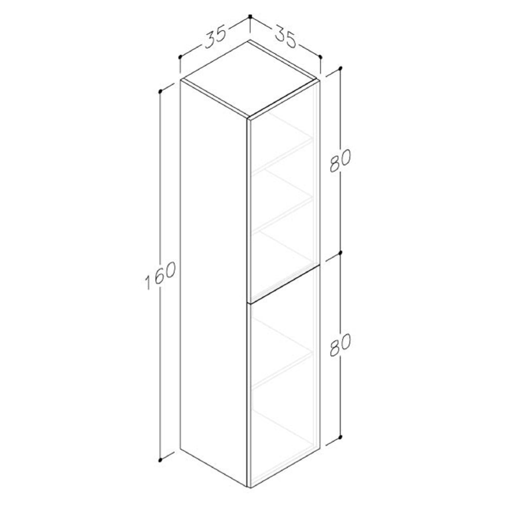 bathroom wall cabinet Technical Drawing