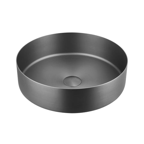 VOS Brushed Black Stainless Steel Counter Top Basin -Tapron