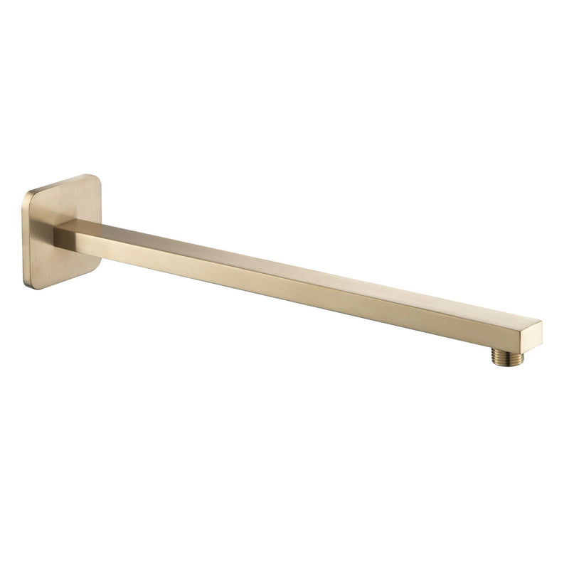 HIX Extra Long Fixed Shower Arm - Brushed Brass