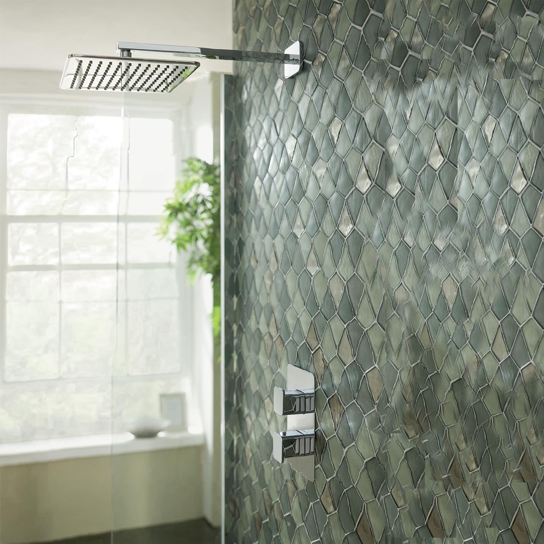 Chrome Shower Head 250mm MP 0.5 Secondary image