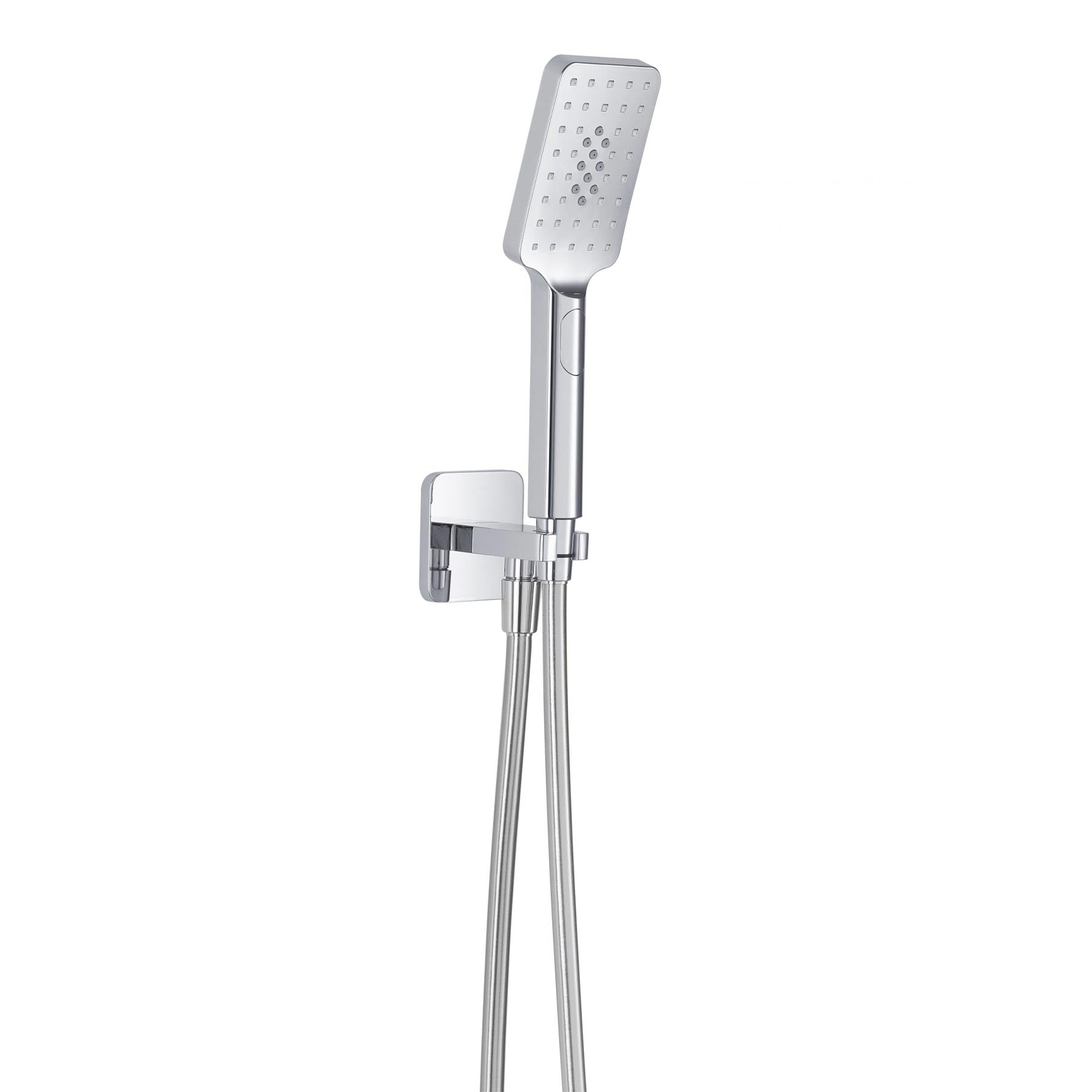 HIX Square Water Outlet with Holder, Hose and Hand shower 