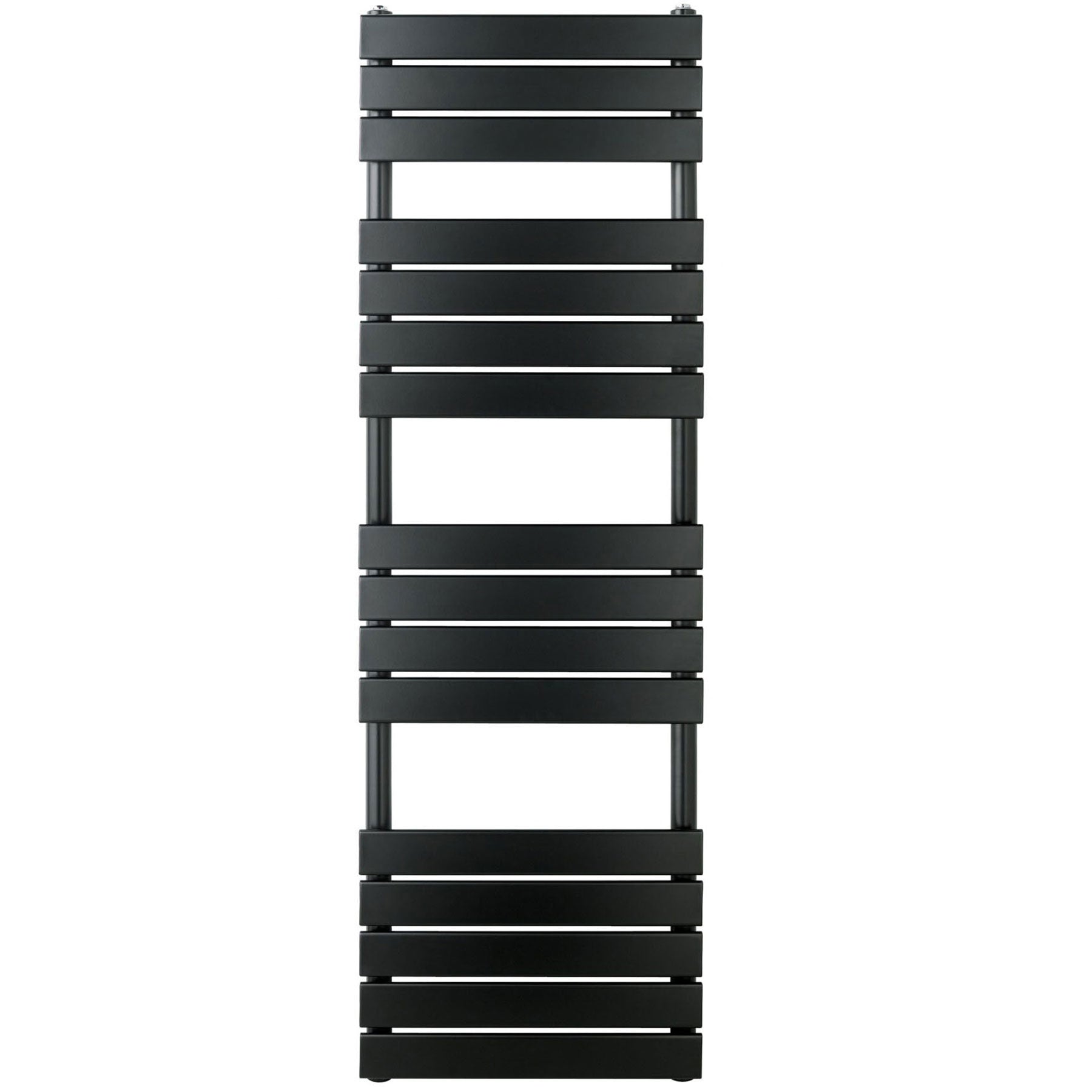black dual fuel towel rail