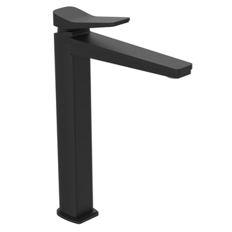 Single Lever Tall Basin Mixer Tap - Matt Black Secondary image