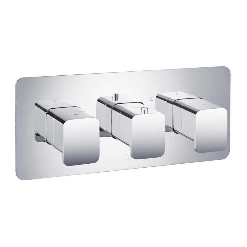 HIX Thermostatic Concealed 2 Outlet Shower Valve - Horizontal MP 0.5 [32693]