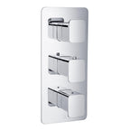 Thermostatic Concealed 2 Outlet Shower Valve - Vertical 
