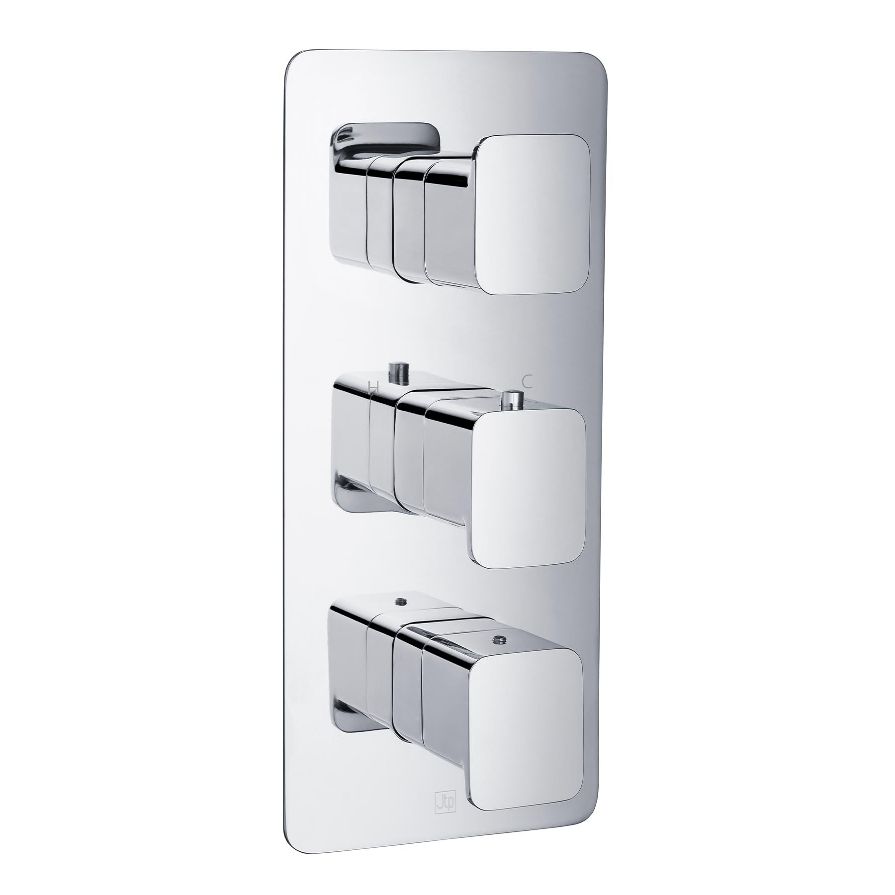 thermostatic Concealed 3 Outlet Shower Valve - Vertical 