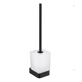 Wall Mounted Toilet Brush Holder with Brush Set - Matt Black Secondary image