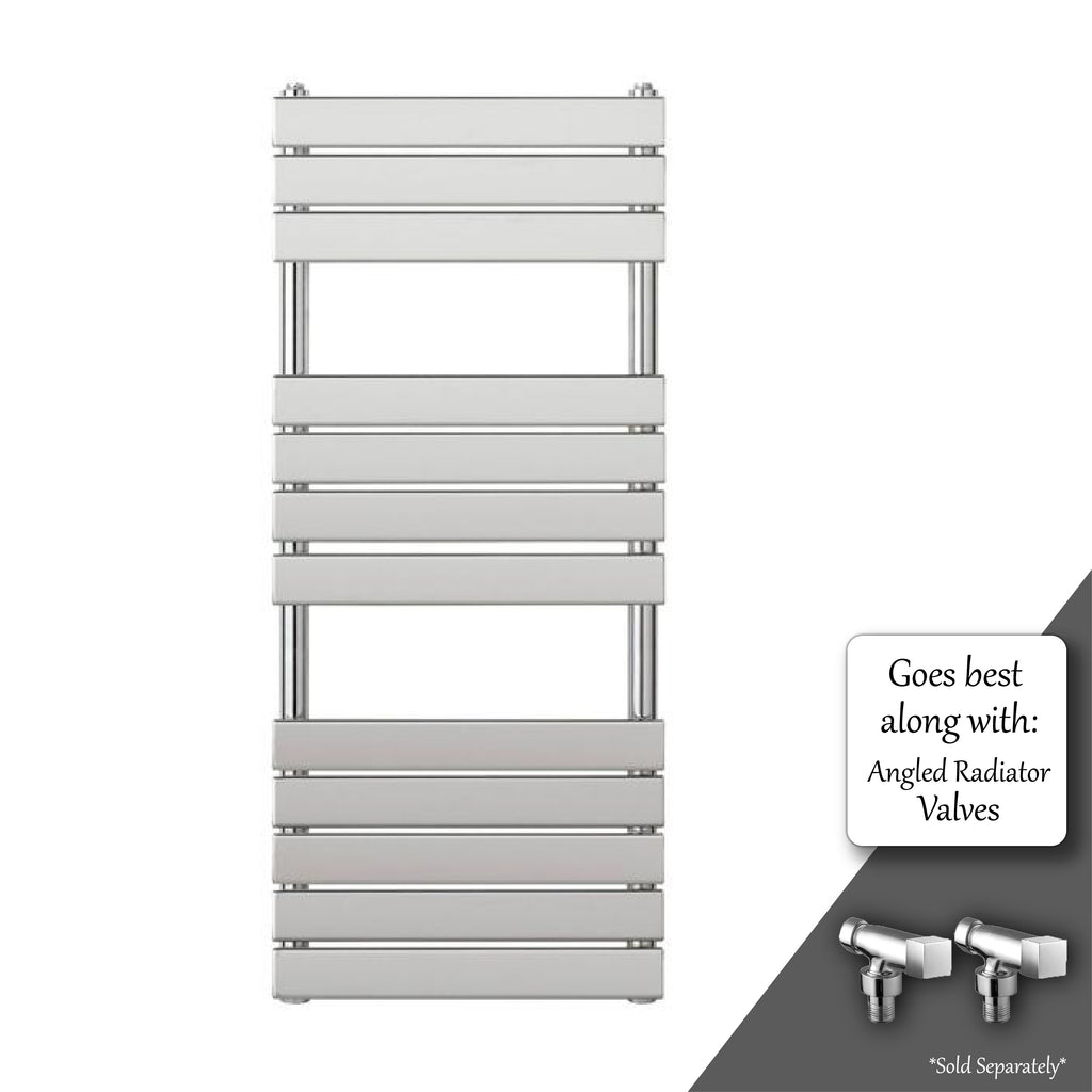 flat panel chrome towel radiator
