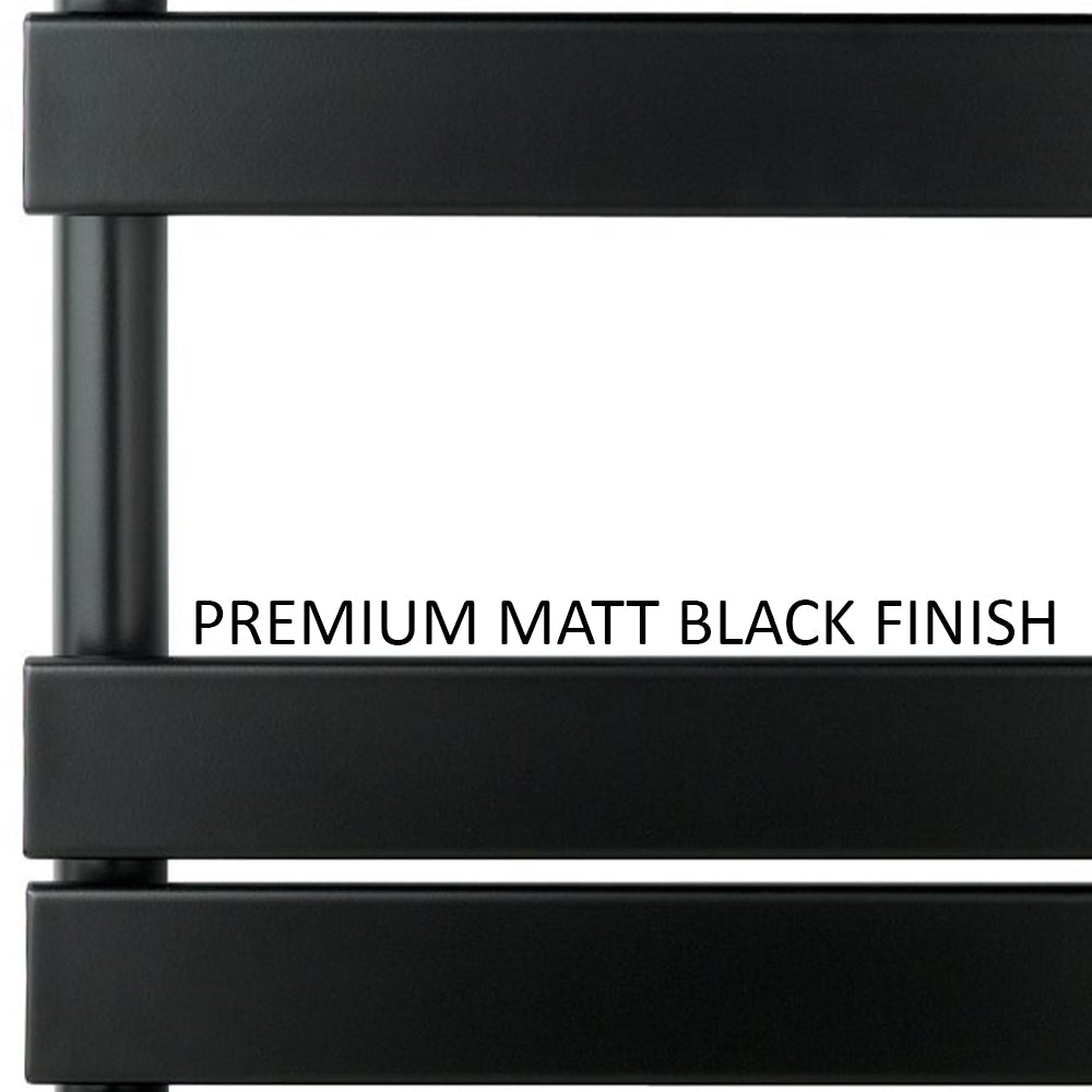 black bathroom radiators