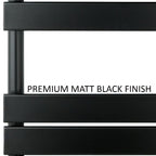 black bathroom radiators