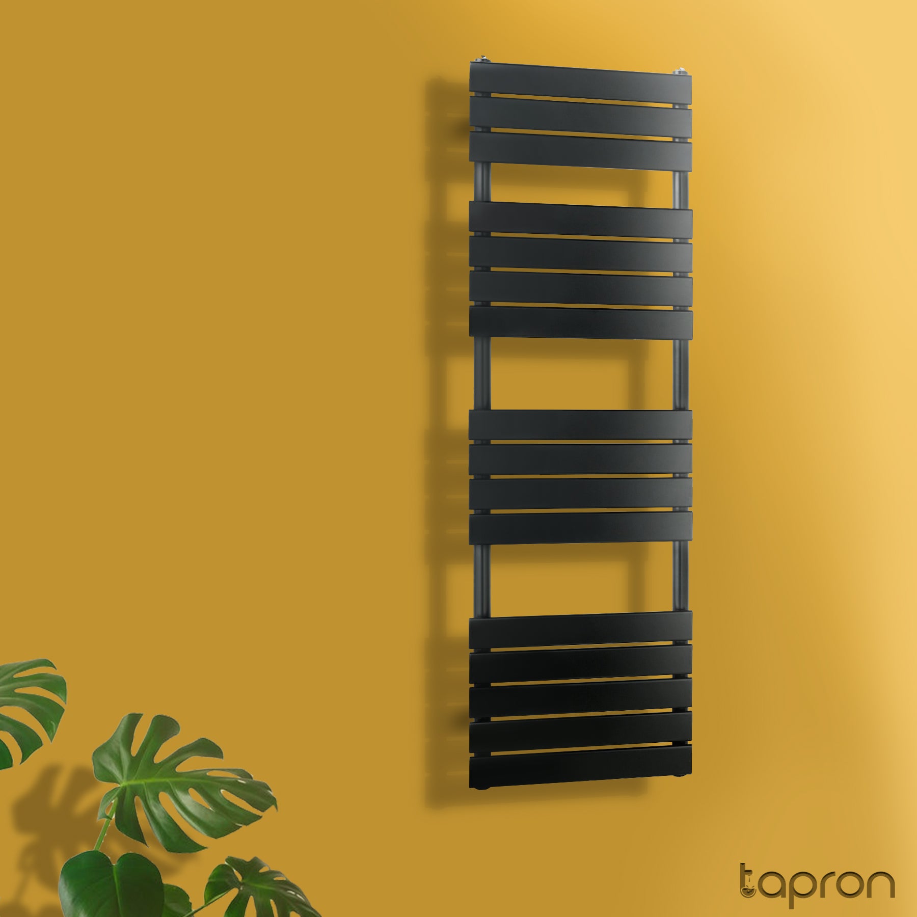 dual fuel towel rail black