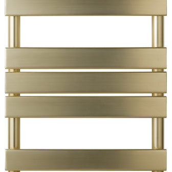Flat Panel Radiator with Towel Rail 800 x 500 - Brushed Brass Secondary image
