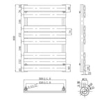 Black Flat Panel Towel Radiator