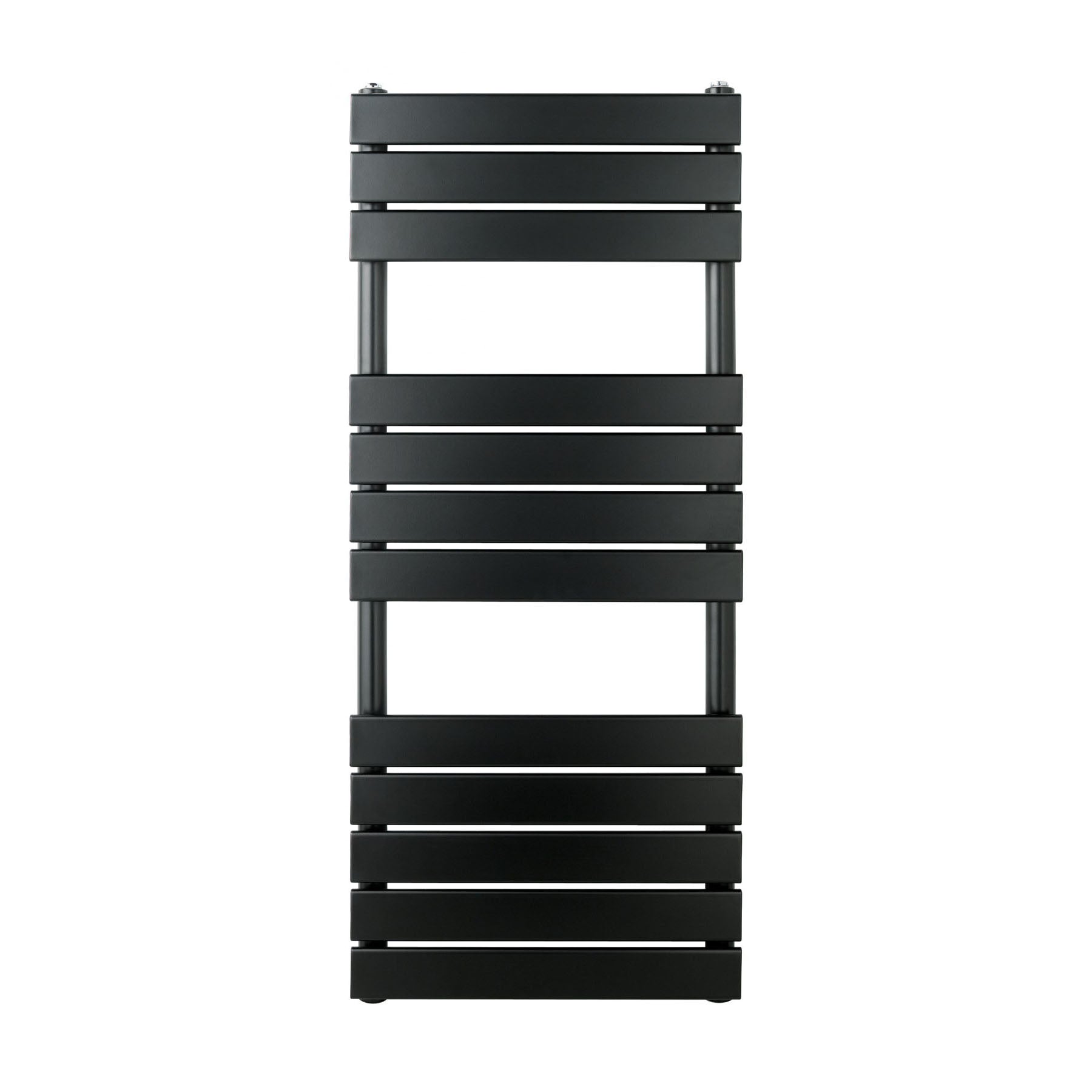 black radiator towel rail