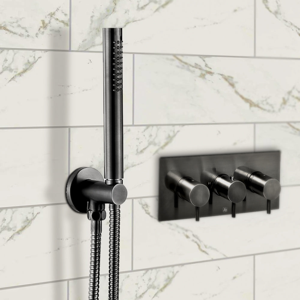 black shower hose with handle Tapron