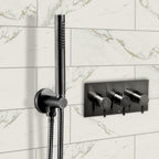 black shower hose with handle Tapron