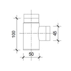 chrome basin waste trap technical drawing Tapron
