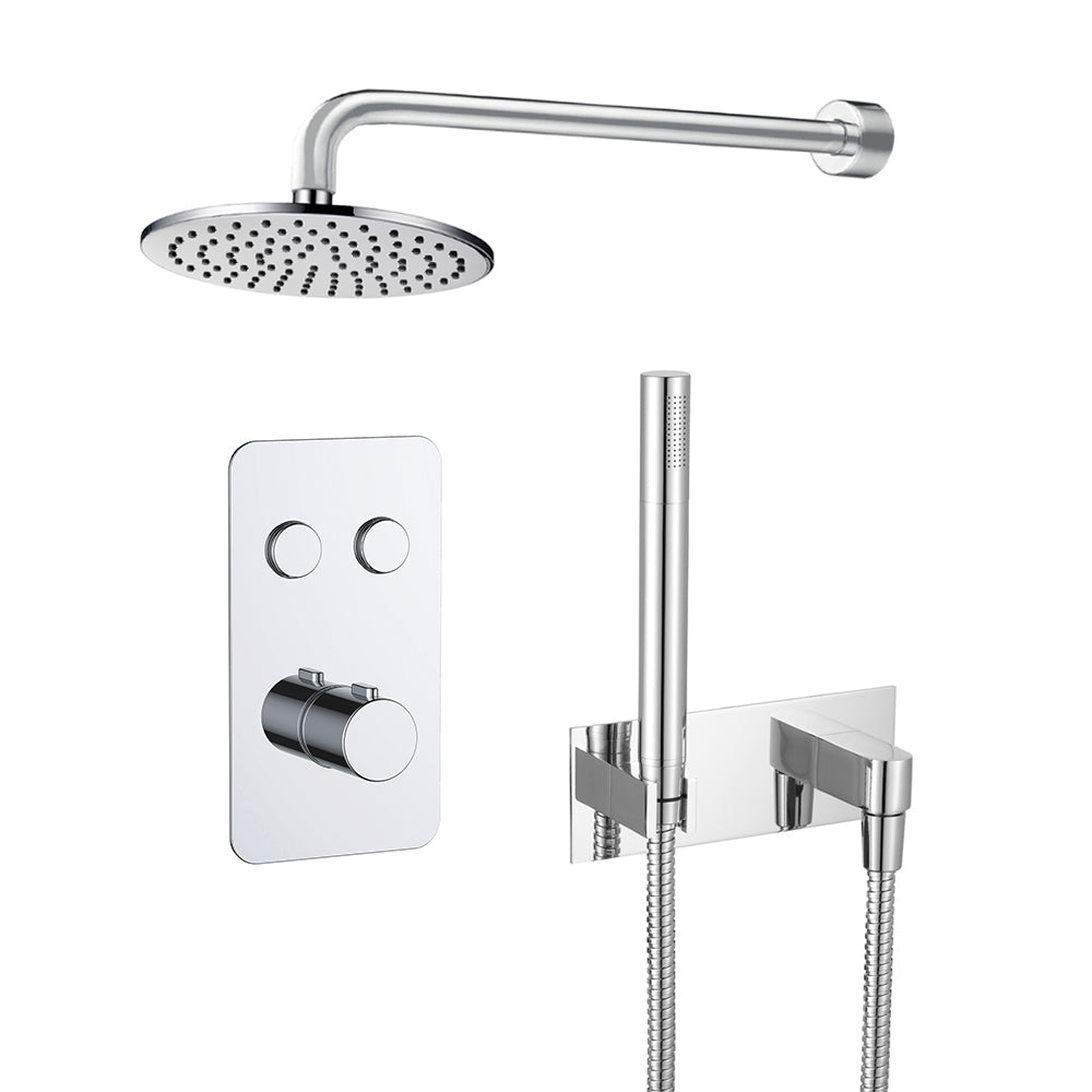 Hugo 2 Outlet Touch Thermostat with Hand shower and Overhead Shower [COM055] Main image