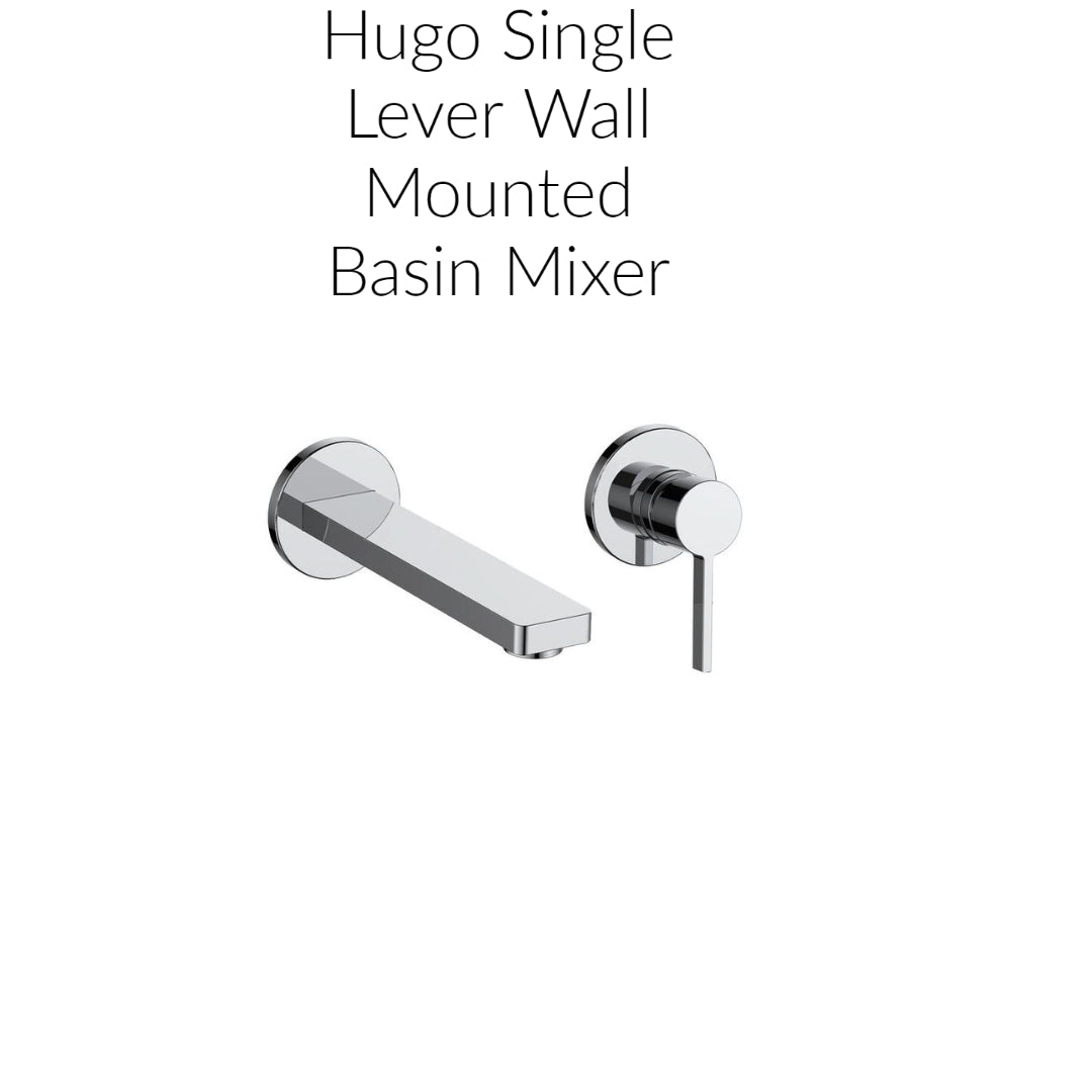 Hugo Single Lever Wall Mounted Basin Mixer