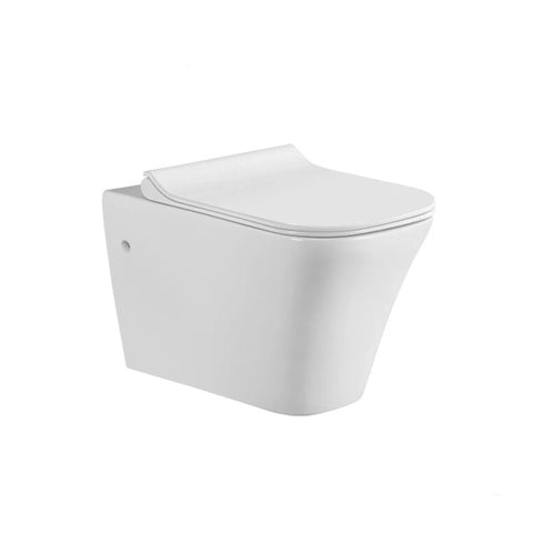 Wall Hung Toilets with Hygienic Rimless Technology, Soft Close