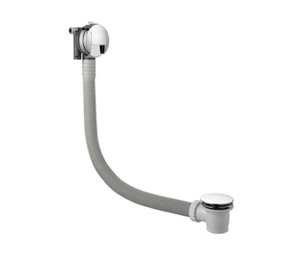 Overflow Bath Filler with Pop-Up Stainless Steel | tapron.co.uk Main image