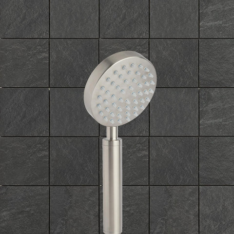 Inox Brushed Stainless Steel Round Shower Handle