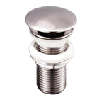 Unslotted Basin Wastes, Click Clack - Brushed Stainless Steel Finish