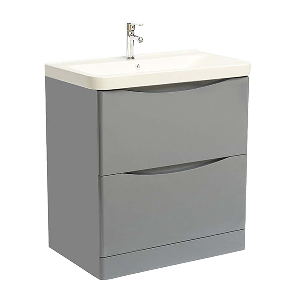 Isla Grey Floor Standing Bathroom Vanity unit with Basin Secondary image