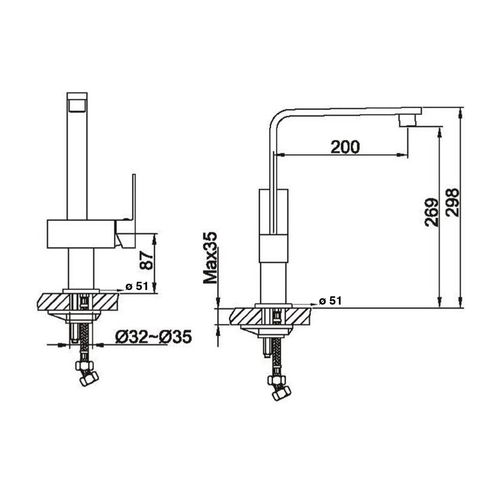 Chrome Kitchen Mixer Tap Secondary image