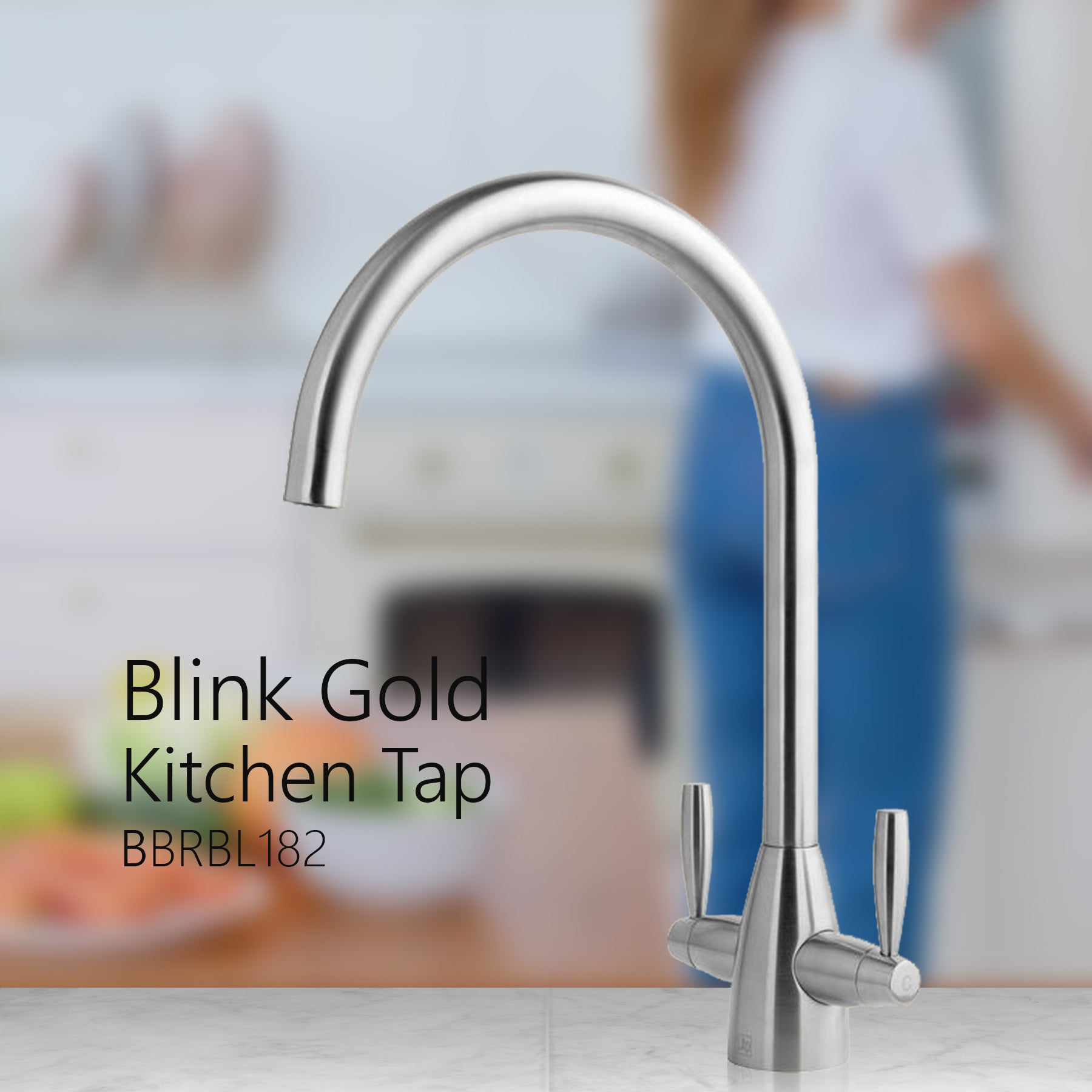 Kitchen mixer tap stainless steel