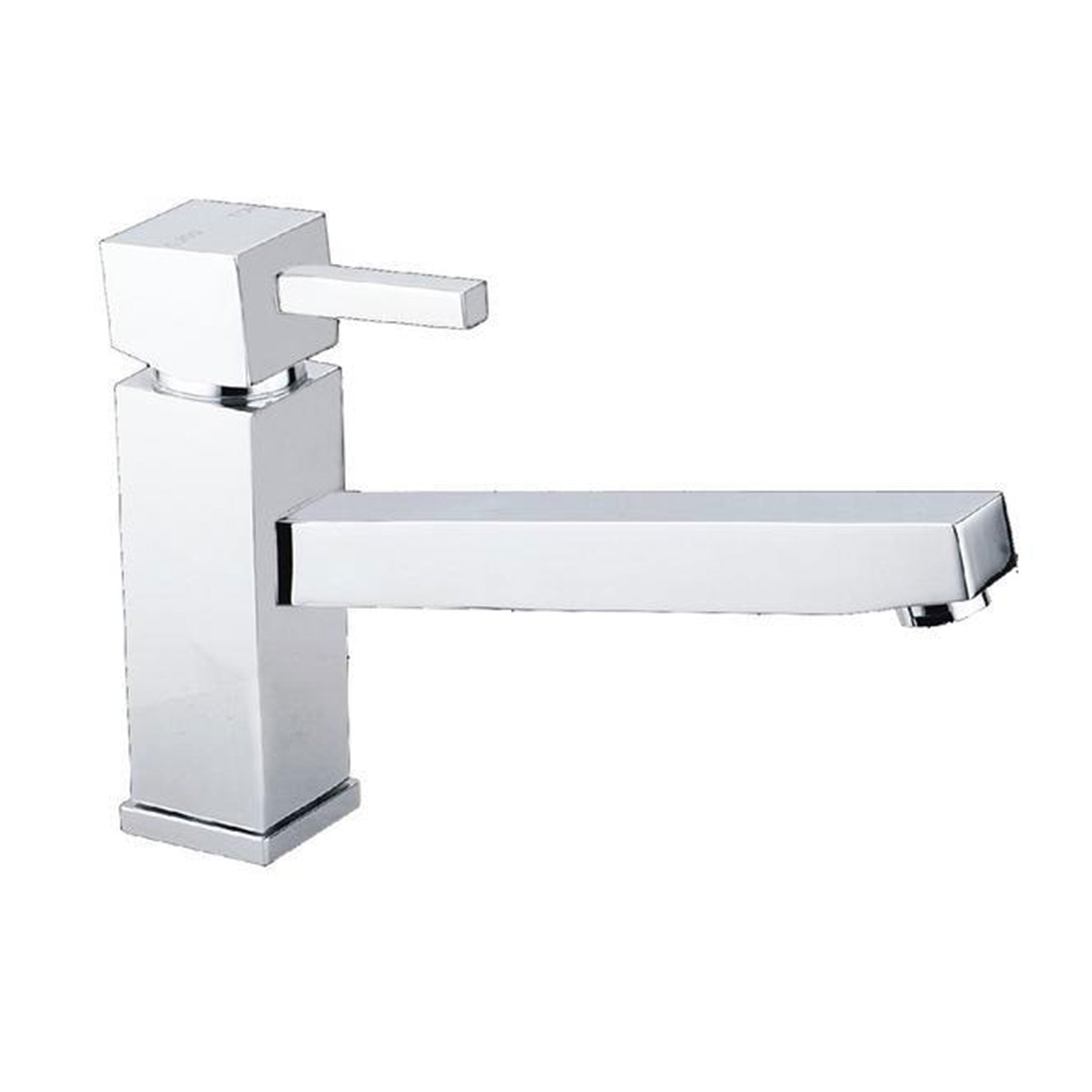 Monobloc Kitchen Tap with Long Reach Straight Spout - Chrome Main image