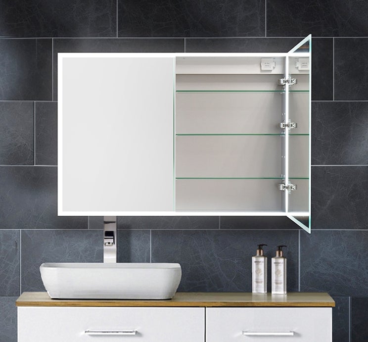 Led Mirror Aluminium Cabinet with Double door