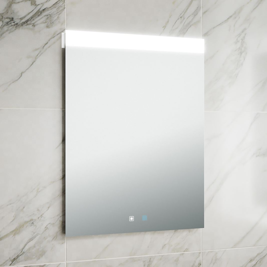 Illuminated Bathroom Mirror with Demister and Touch Switch-Tapron Main image