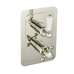 Concealed Thermostatic Shower Valve, Vertical -  Brushed Nickel