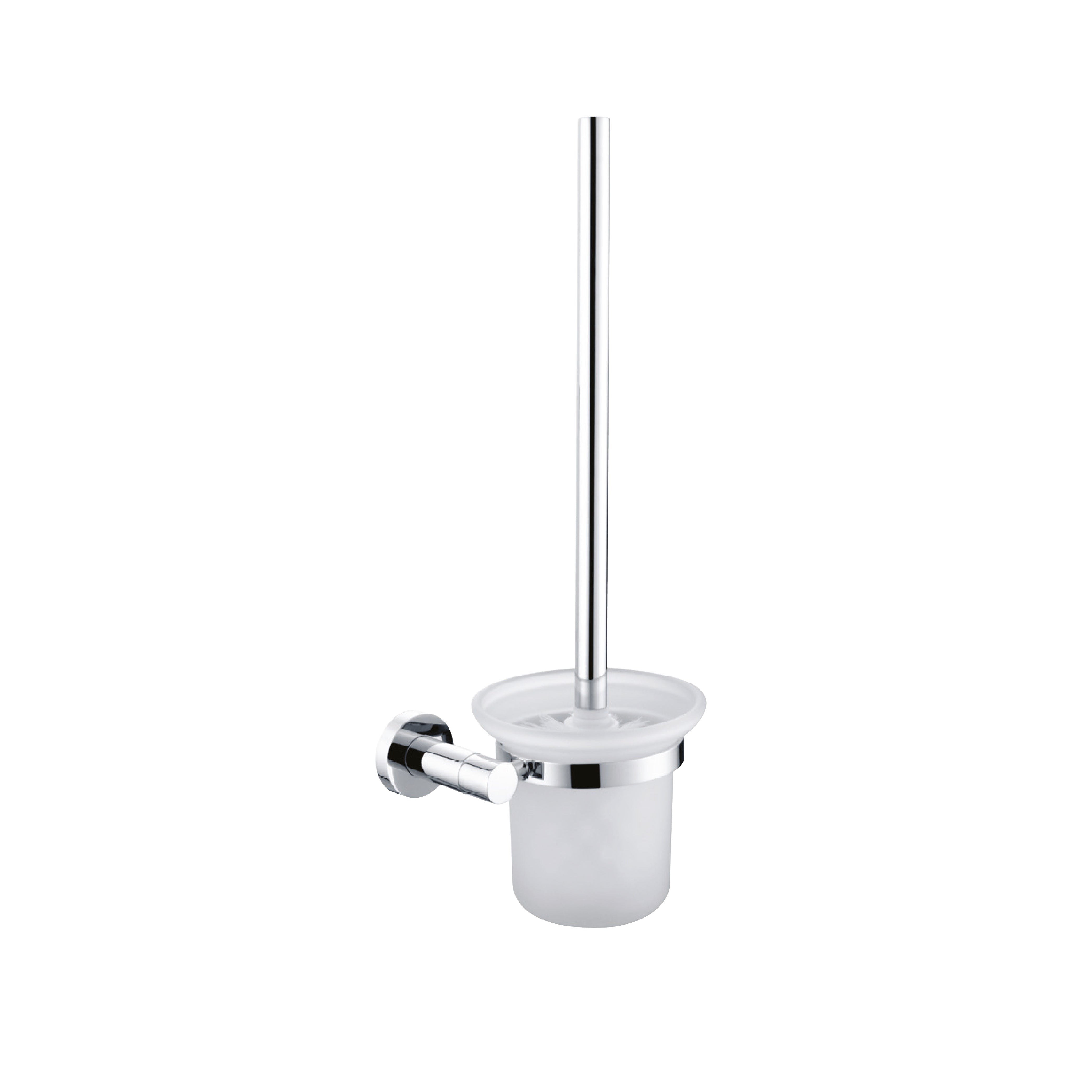 Marino Toilet Brush Holder with Frosted Glass