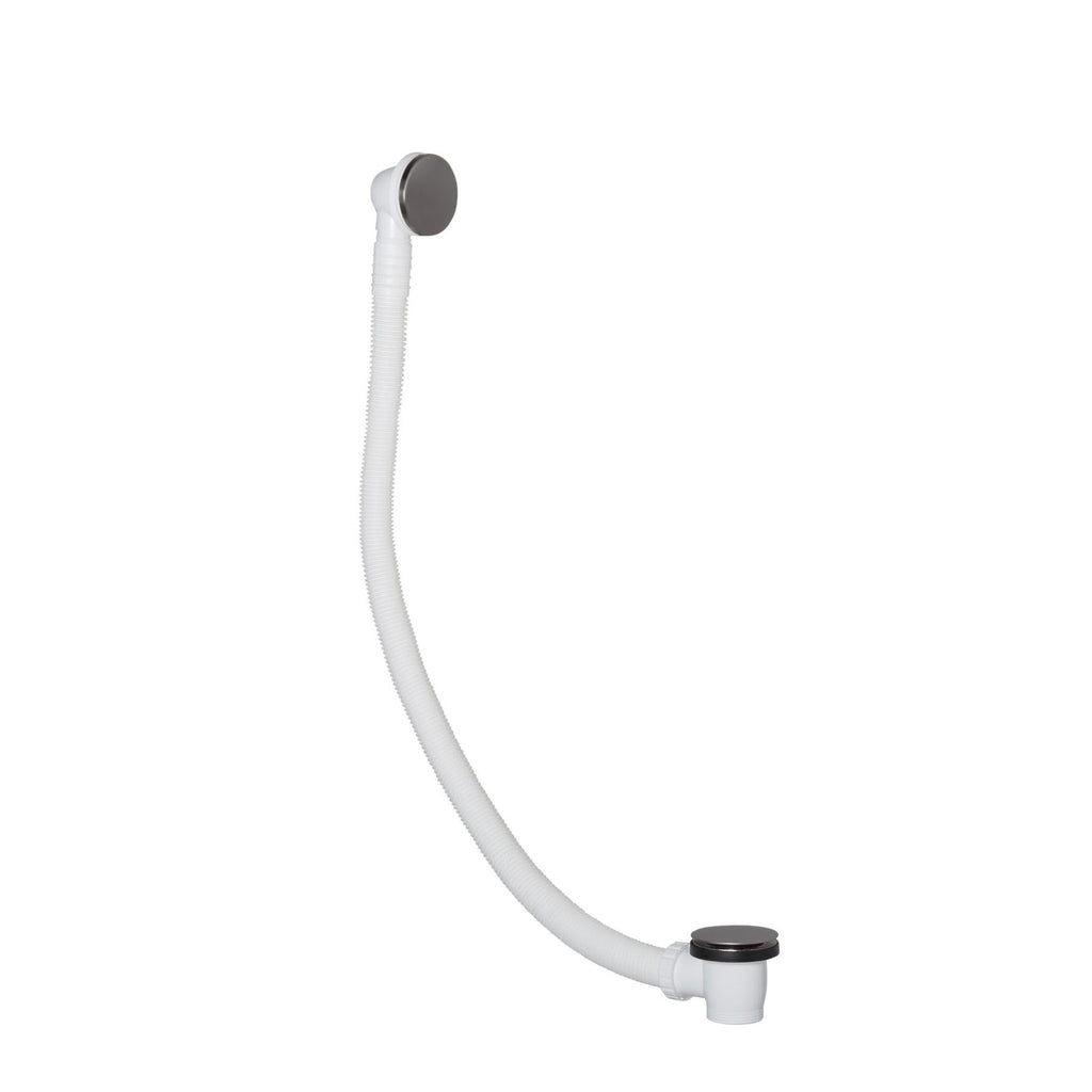 VOS Click Clack Bath Waste Brushed Black 125Cm