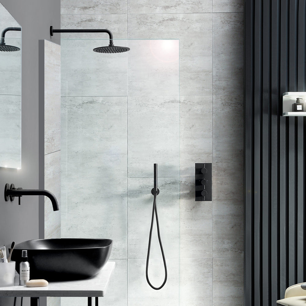 luxury shower heads Matt Black
