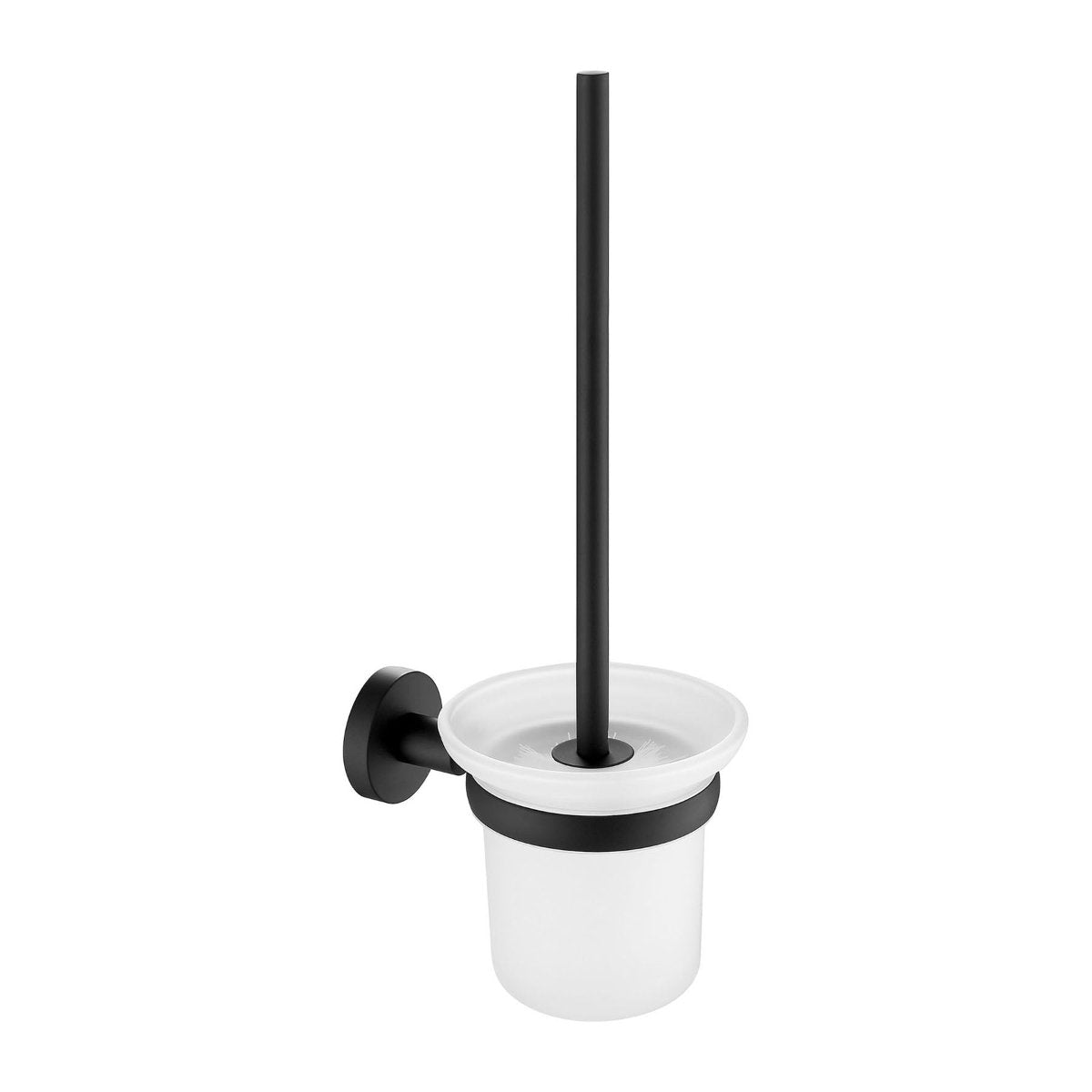 Wall Mounted Toilet Brush and Holder - Matt Black Secondary image