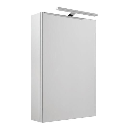 White Mirror Cabinet With Light And Shaver Socket - 460x700mm