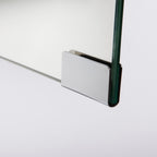 Bathroom Mirror Cabinet with Light and Shaver Plug 600mm cabinet door