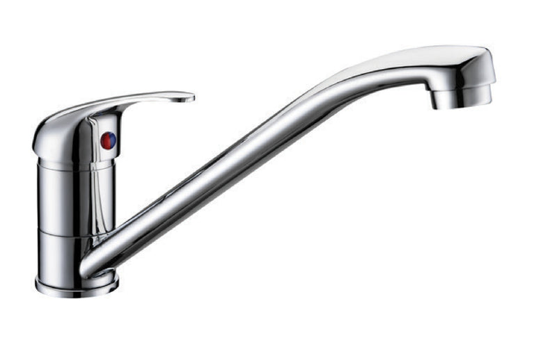 Modern Eco Single Lever Monobloc Kitchen Mixer Tap with Ceramic Disc Valves making the Taps Leakproof with a Longer Lifespan