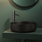 black tall monobloc basin tap