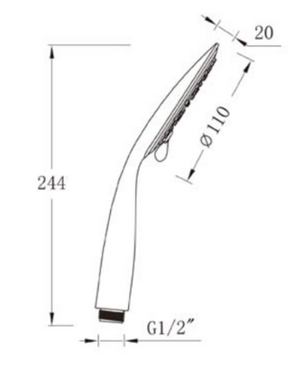 Versatile Shower Handle - Multi-Functional Elegance for Every Shower Secondary image