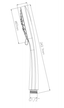 3 Way Shower Handset Multi Function - Chrome Secondary image